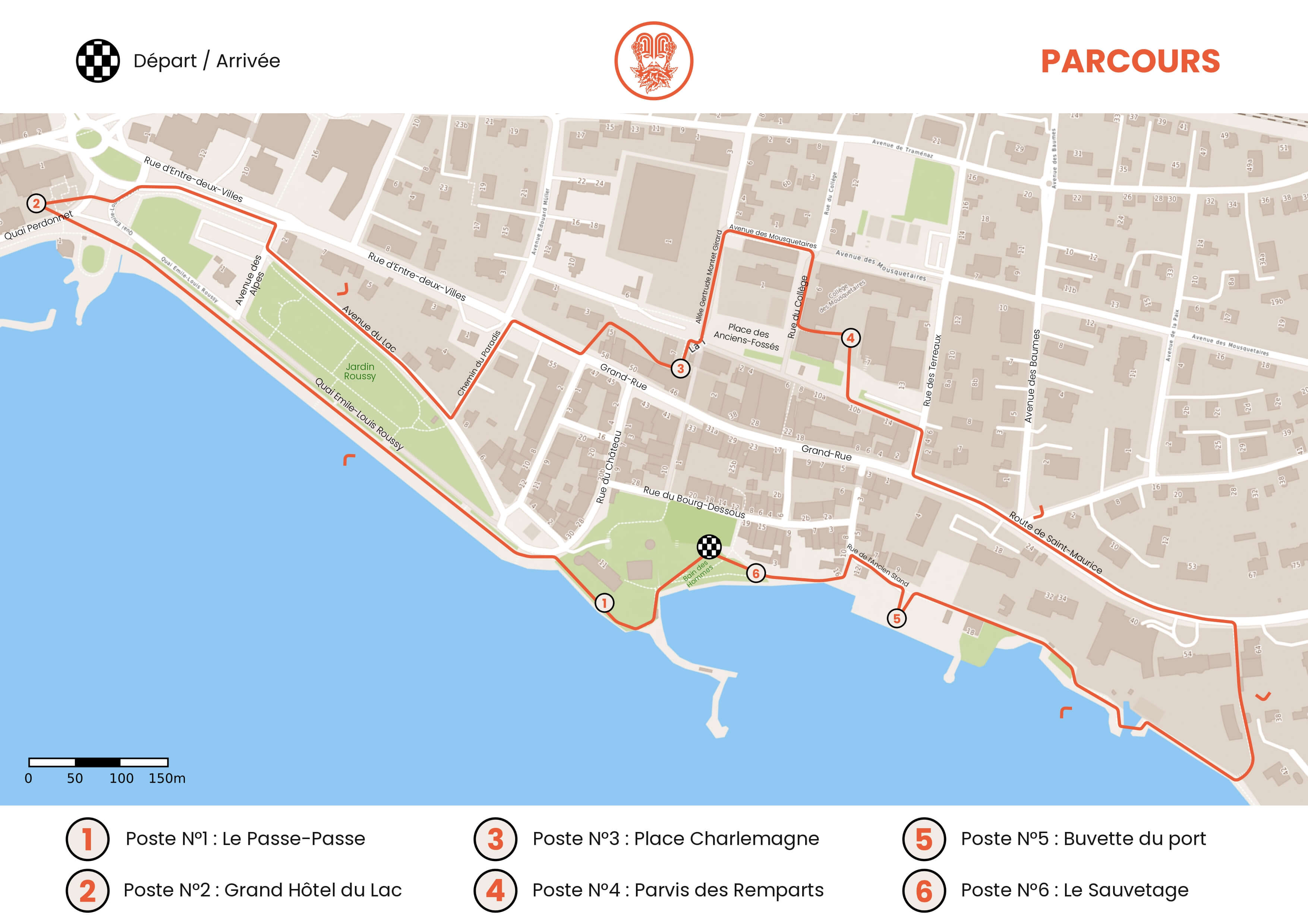 Plan du parcours Fontaines Gourmandes 2024